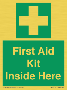 First Aid Kit Inside Here